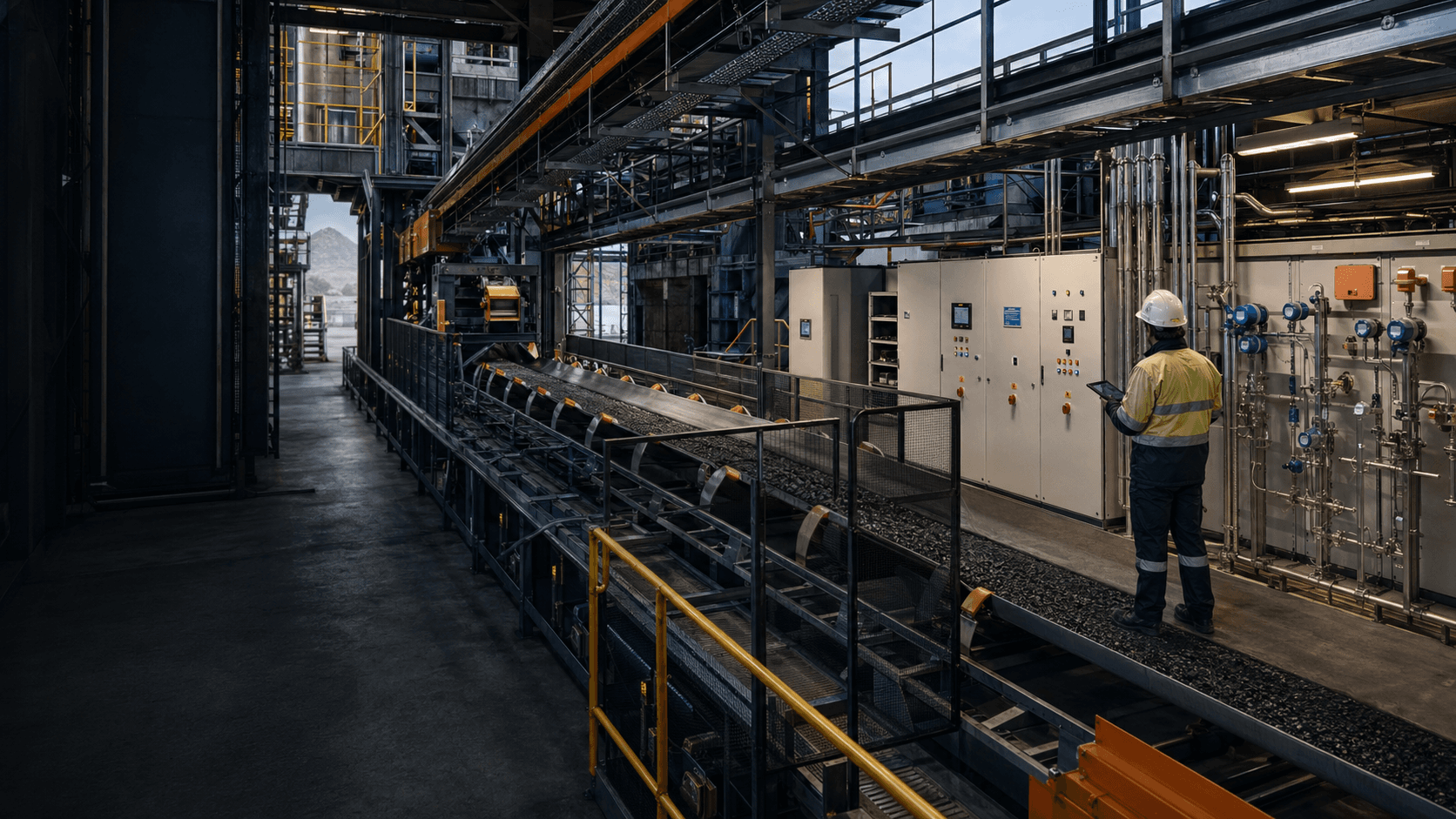 Premium industrial engineering facility representing IMHA automation, materials handling, and project delivery