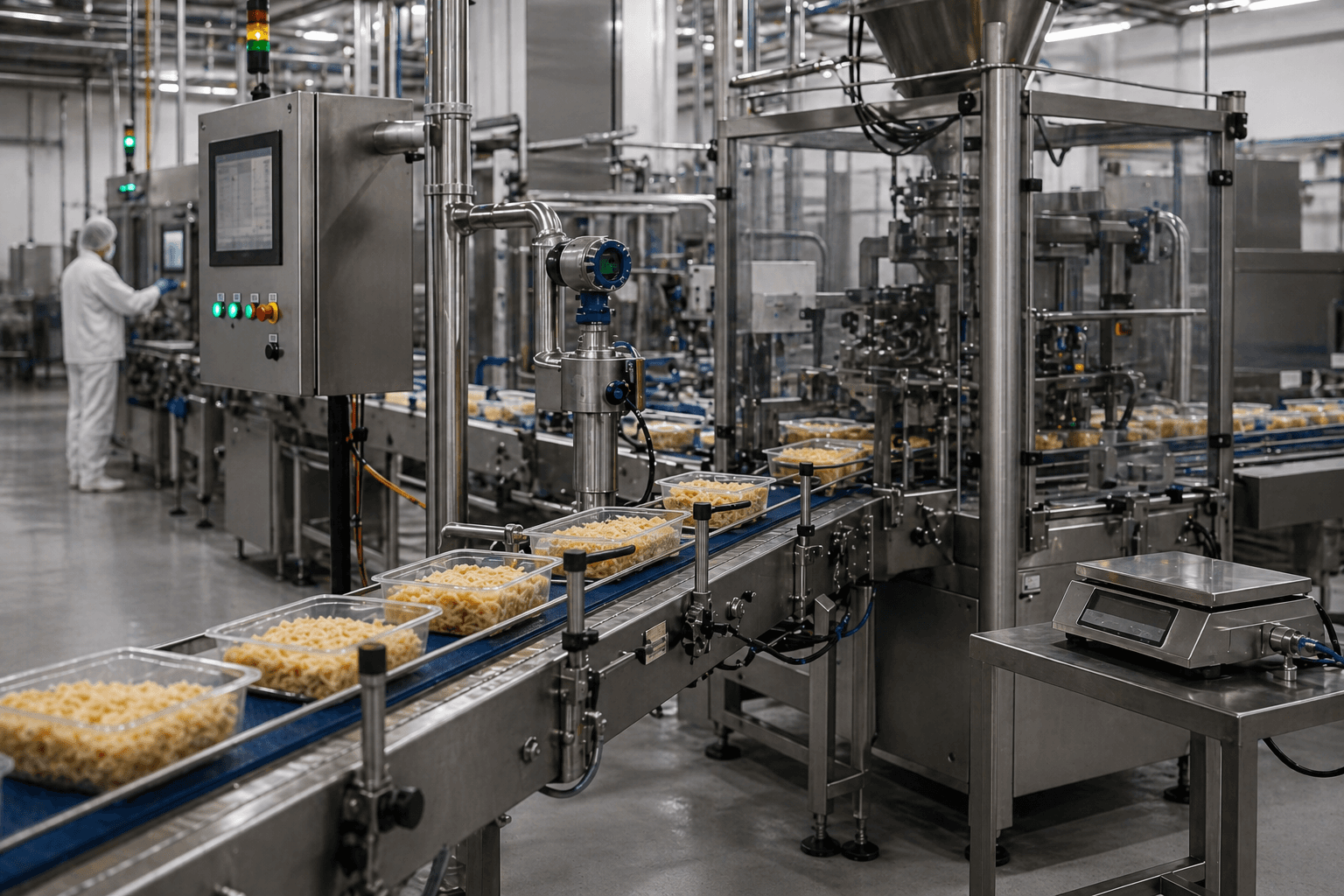 Modern FMCG and food processing production environment